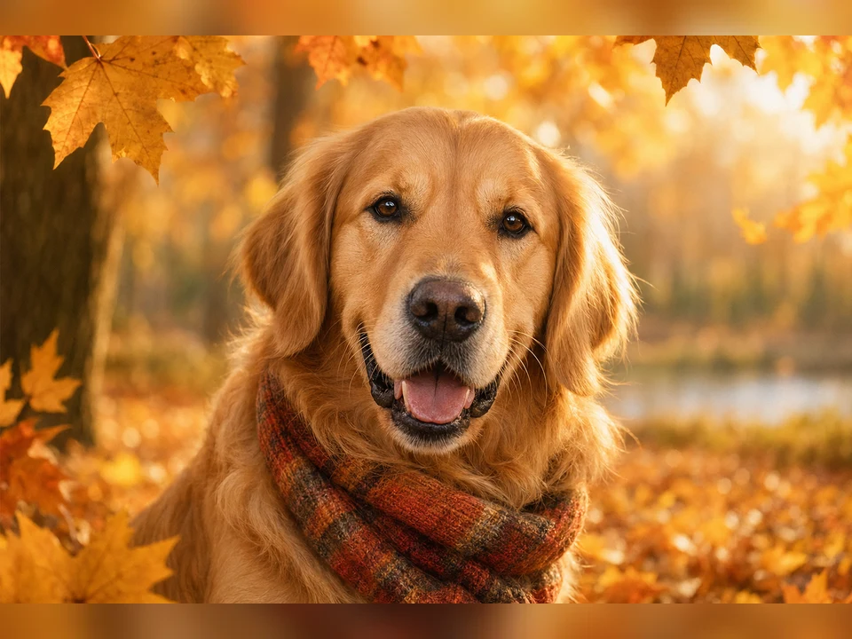 Autumn Leaves Portrait template preview