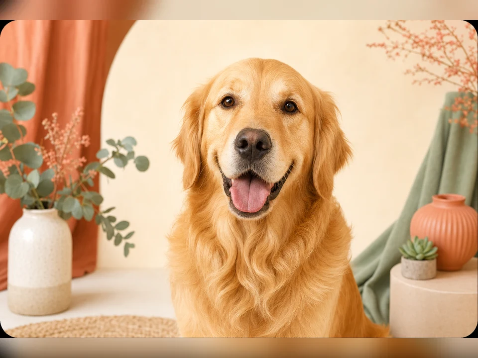 Cozy Studio Portrait template preview