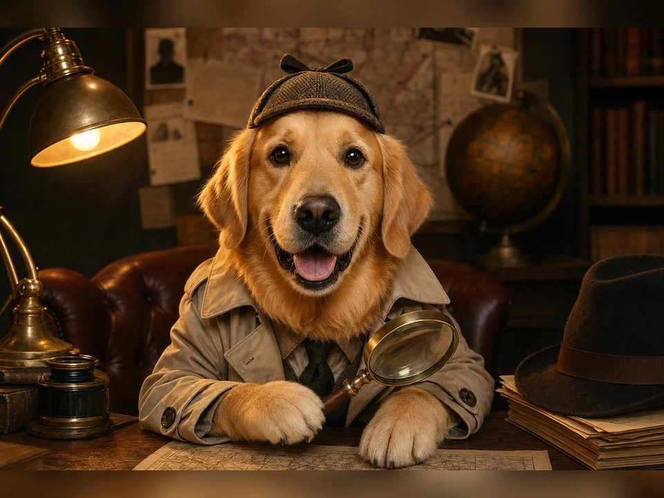 Detective Portrait template preview