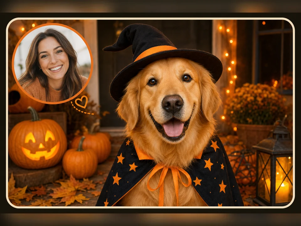 Halloween Costume Portrait template preview