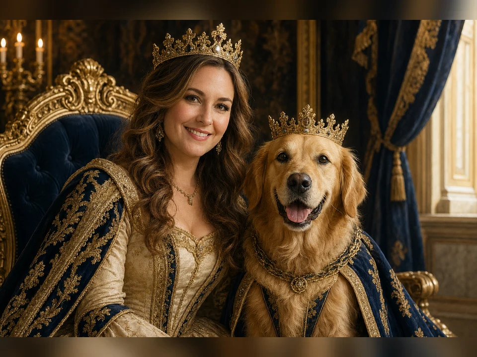 Matching Royal Portrait template preview