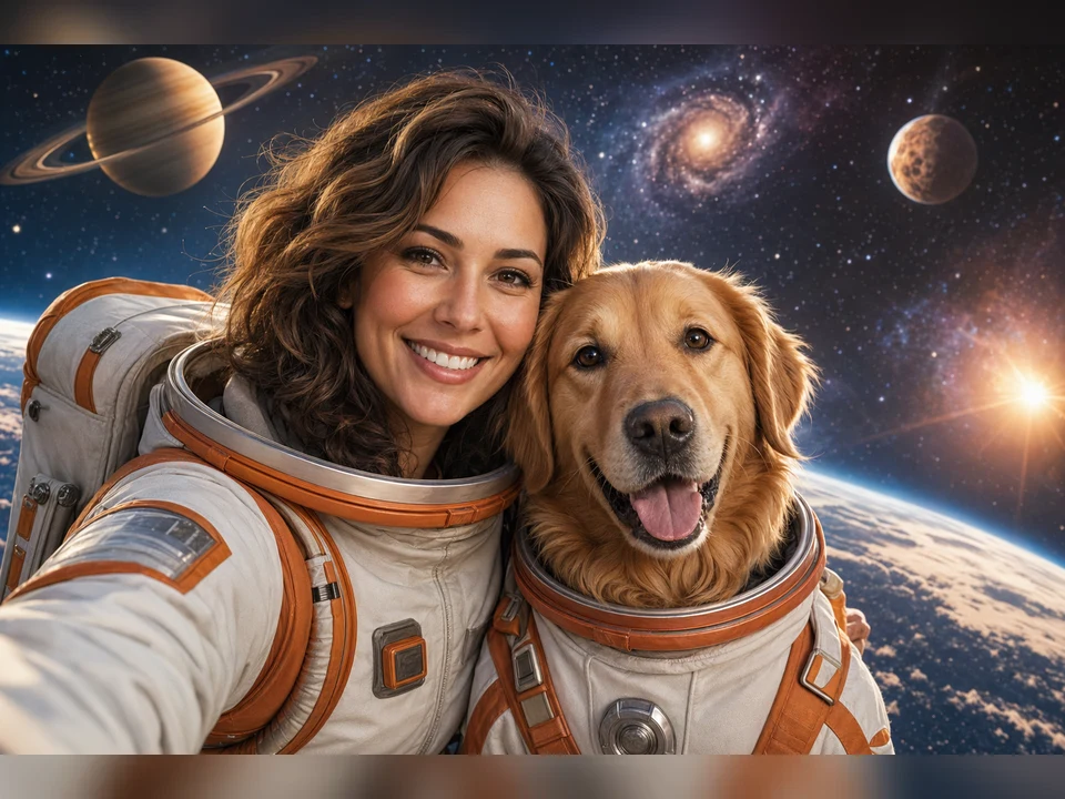 Owner & Pet Space Duo template preview