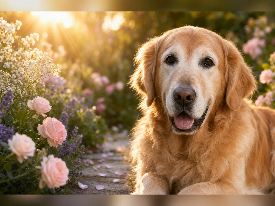 Peaceful Garden Memorial template preview