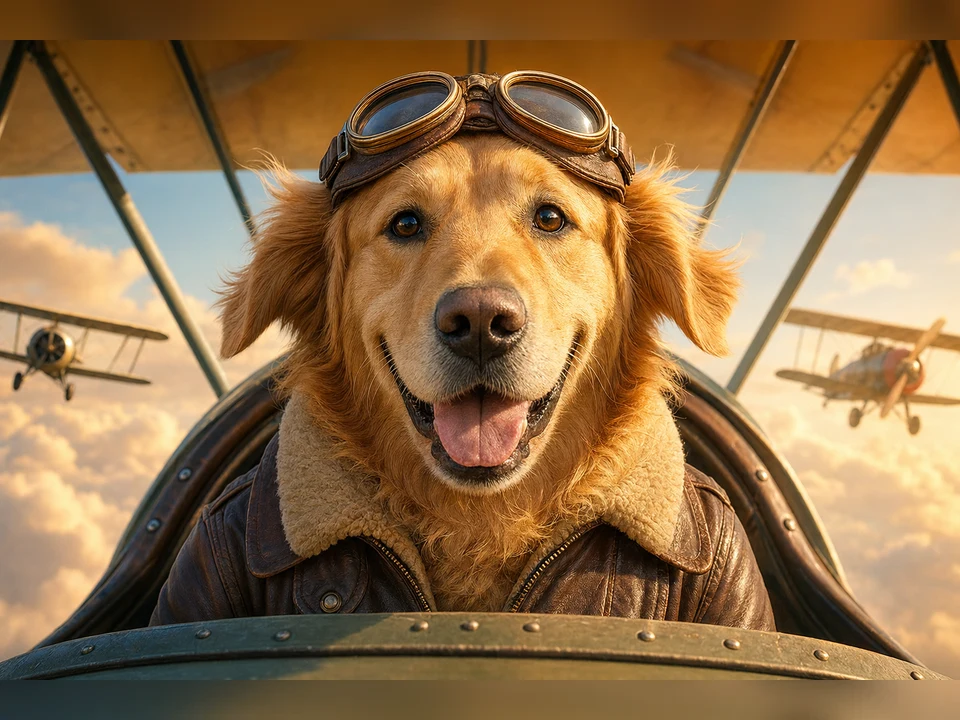 Pilot Portrait template preview