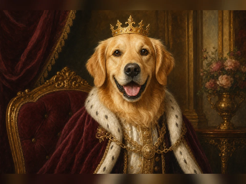 Royal Dog Portrait preview